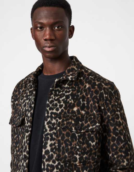 zara leopard print shirt mens