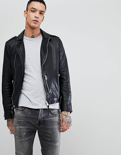 AllSaints Leather Biker Jacket | ASOS