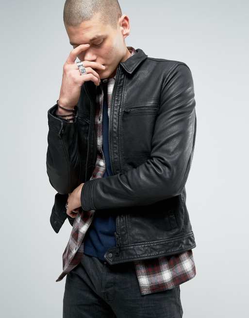 All saints leather jacket sale mens sale