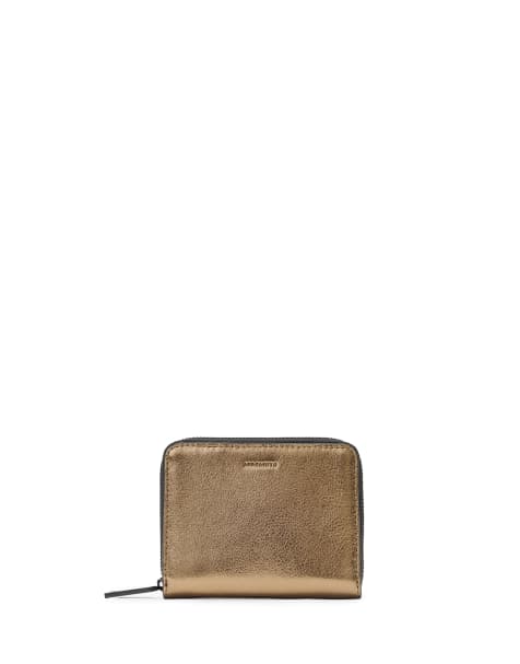 AllSaints – Lena Hex – Geldbörse in warmem Messing mit Reißverschluss - view 1