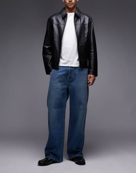 Allsaints Lenny baggy jeans in light wash - LBLUE - view 1