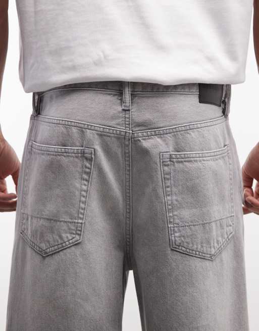 AllSaints Lenny straight leg denim jean in washed grey, 4 of 5