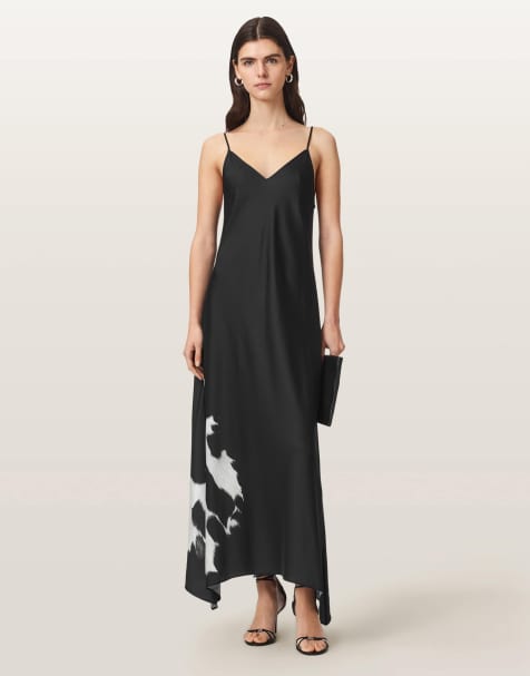 AllSaints - Leona - Vestido negro templario - view 1