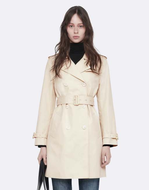 AllSaints Leonard trench-coat blanc cassé, 5 de 7