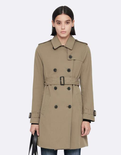 AllSaints Leonard Trench in Pilzbraun, 4 von 6