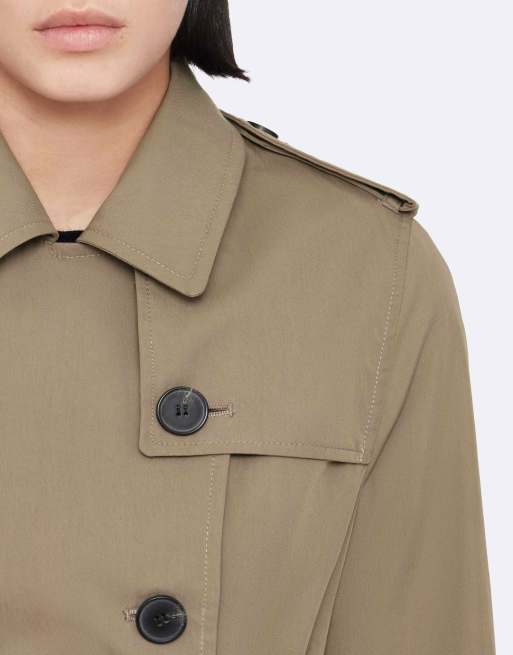AllSaints Leonard Trench in Pilzbraun, 5 von 6