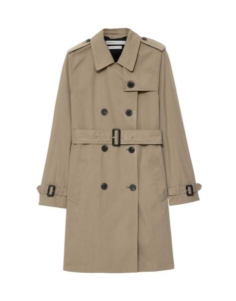 AllSaints Leonard trench marron champignon - view 1