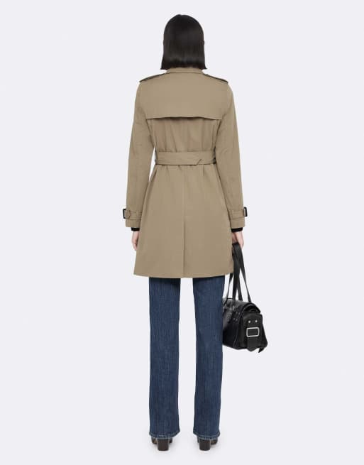 AllSaints - Leonard - Trenchcoat in paddenstoelbruin, 4 van 7