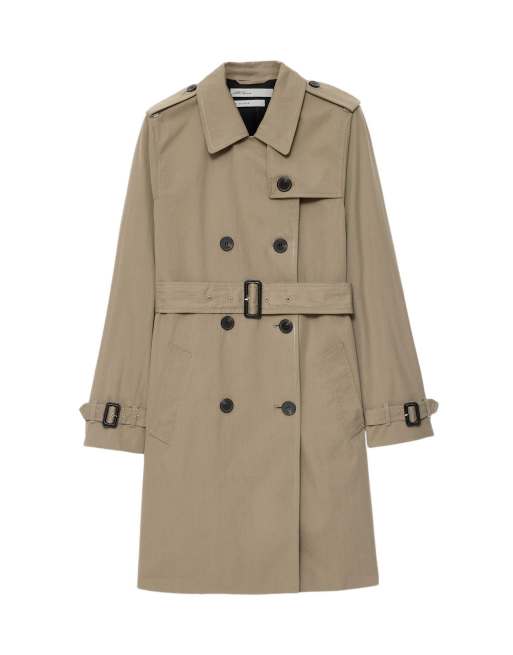 AllSaints - Leonard - Trenchcoat in paddenstoelbruin, 7 van 7