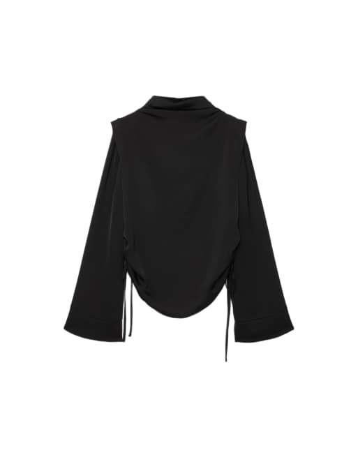 AllSaints – Leslie – Langärmliges Oberteil in Schwarz, 2 von 7