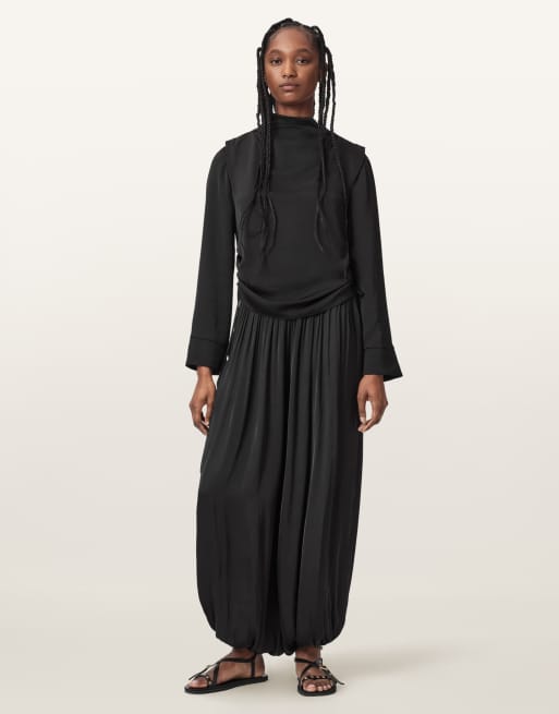 AllSaints – Leslie – Langärmliges Oberteil in Schwarz, 5 von 7