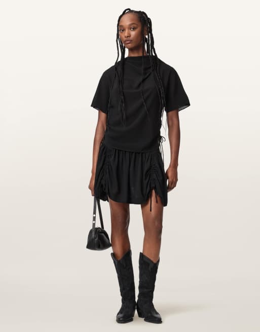 AllSaints - Leslie - Top in zwart, 7 van 7