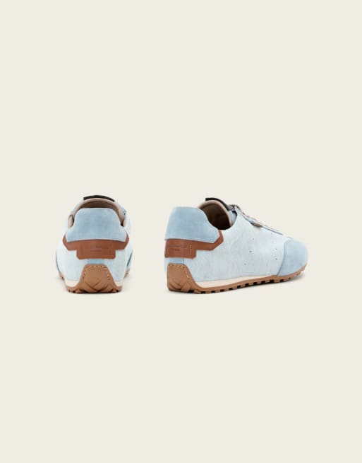 AllSaints – Liam – Low-Top-Sneaker aus Denim in Hellblau, 2 von 4
