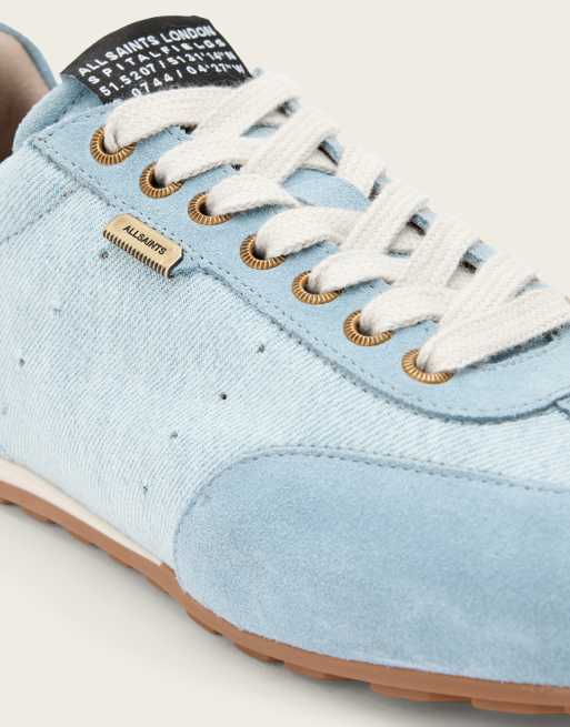 AllSaints – Liam – Low-Top-Sneaker aus Denim in Hellblau, 4 von 4