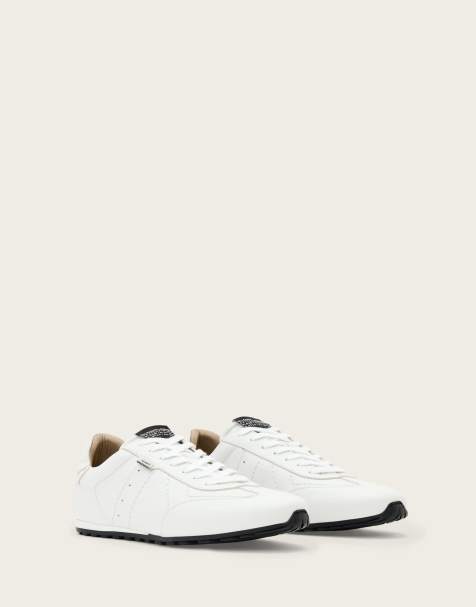 AllSaints – Liam – Low-Top-Sneaker in Triple-Weiß - view 1