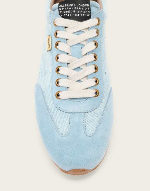 AllSaints - Liam - Lyseblå lave sneakers i denim, 3 af 4