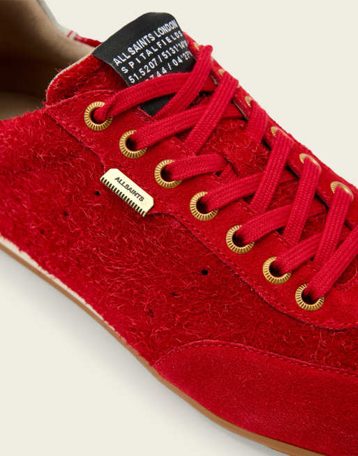 AllSaints liam sneaker in red, 3 of 4