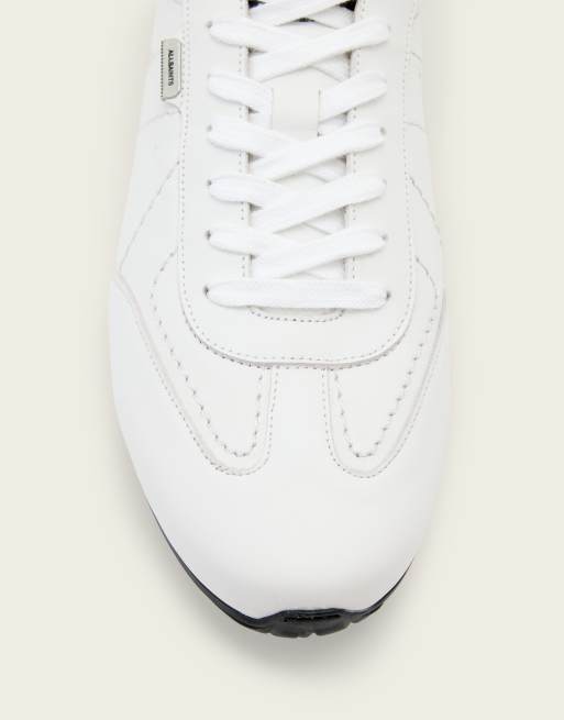 AllSaints - Liam - Sneakers basse bianche in pelle, 3 di 4