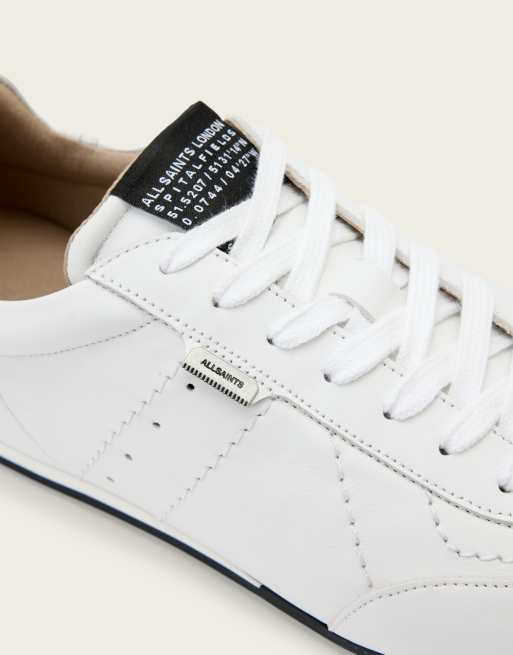 AllSaints - Liam - Sneakers basse bianche in pelle, 4 di 4