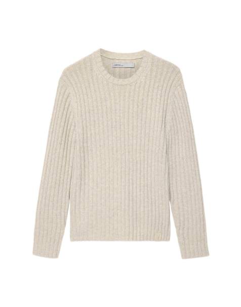 AllSaints Liev cuello redondo en gris pluma - view 1