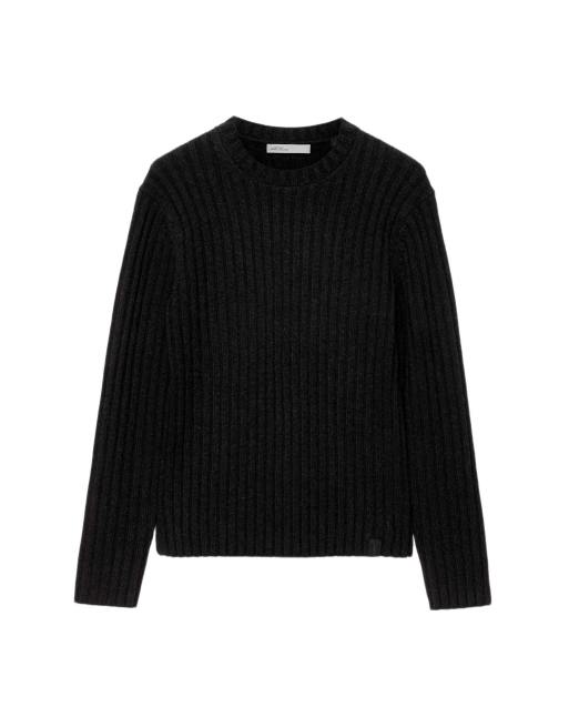 AllSaints Liev Rundhalsausschnitt in Cinder Black Marl, 2 von 6