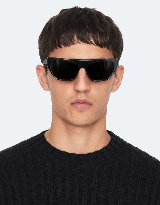 AllSaints Liev Rundhalsausschnitt in Cinder Black Marl, 3 von 6
