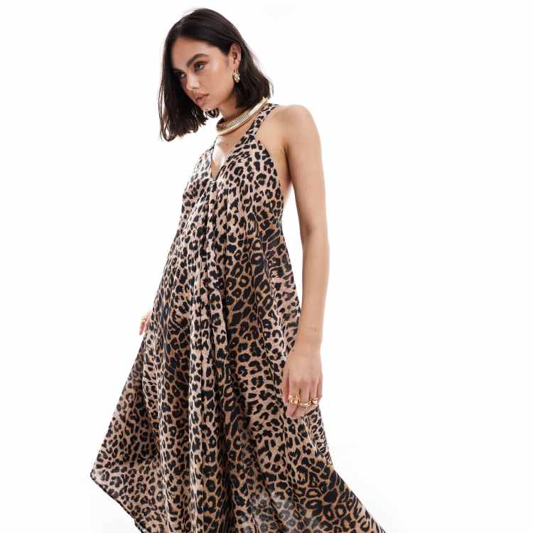 AllSaints Lil midi dress in leopard print | ASOS