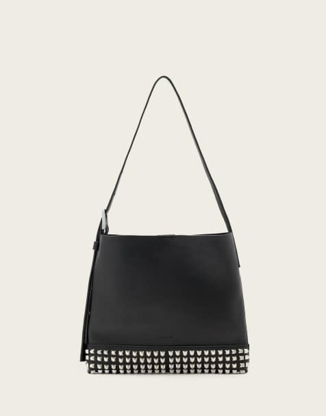 AllSaints - Lille sort taske med udsmykninger - view 1