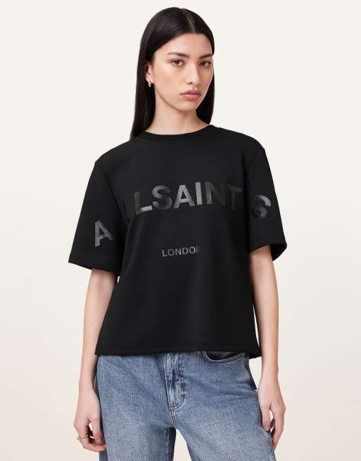 AllSaints - Lini Biggy - T-shirt in zwart