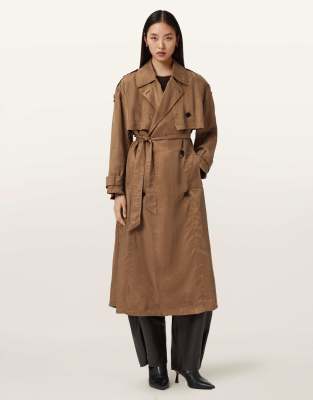 AllSaints - Linnie - Trenchcoat in Torte-Braun-Brown