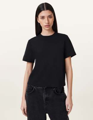 AllSaints - Lisa - T-Shirt in Schwarz