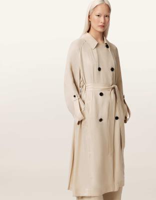 AllSaints - Lizie - Trench - Blanc parchemin