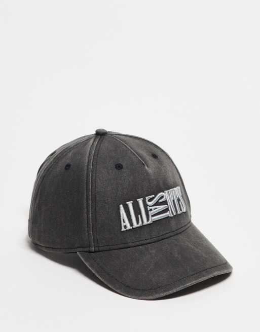 AllSaints logo baseball cap in black | ASOS