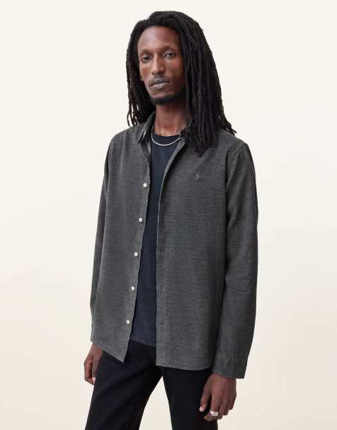 AllSaints – Lorella ls – Hemd in Grau - view 1