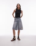 [AllSaints] AllSaints louie long shorts in light indigo-Blue W25 Light indigo