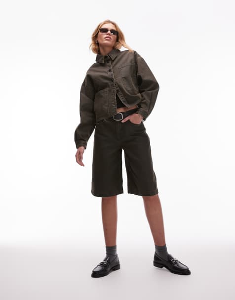 AllSaints Louie long washed denim shorts - view 1
