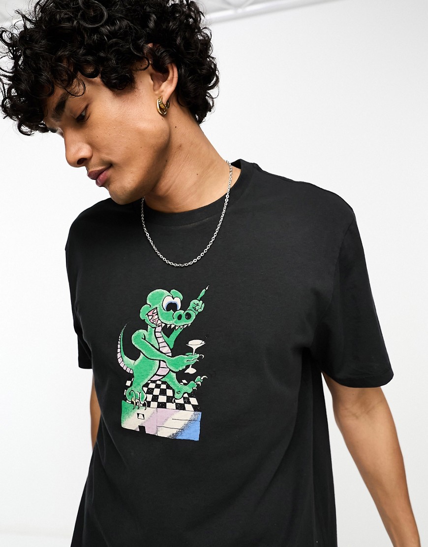 AllSaints Lounge Lizard t-shirt in black