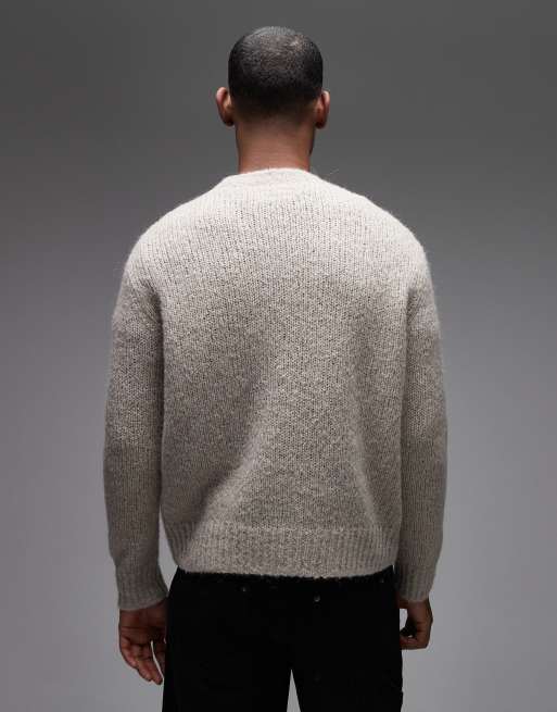 AllSaints - Lover - Maglione girocollo beige, 3 di 5