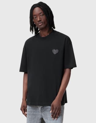 AllSaints - Lover - Pull ras de cou - Noir