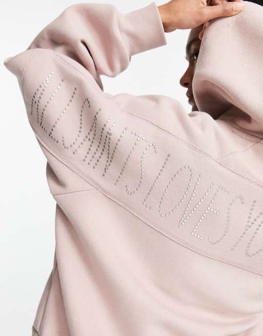 AllSaints – Loves You Talon – Różowa bluza z kapturem, 3 z 4