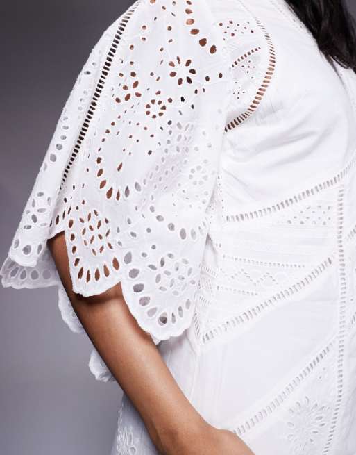 Allsaints luci dress in snow white