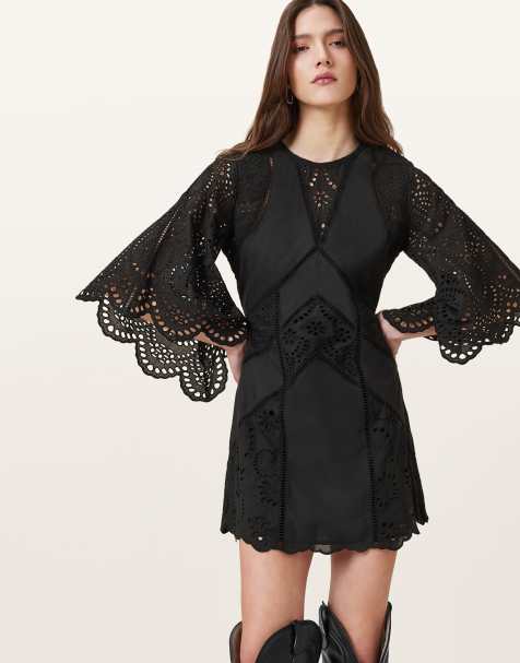 AllSaints – Luci – Kleid in Schwarz - view 1