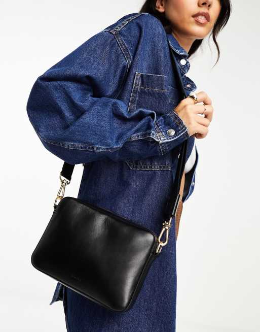 AllSaints – Lucile – Czarna skórzana torebka crossbody, 2 z 4