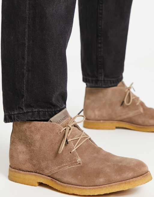 AllSaints – Luke – buty chukka w kolorze szarobrązowym