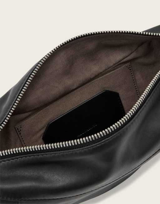 AllSaints - Luna - Crossbody tas in zwart/zilver, 2 van 6