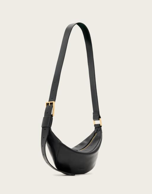 AllSaints - Luna - Crossbody tas in zwart, 3 van 6