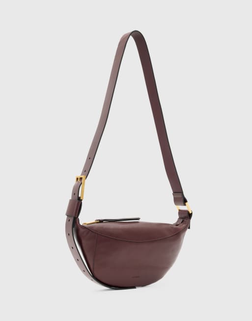 Lushandy Corduroy Crescent Crossbody Bag - Strawberry Hobo Style With Multiple Pockets