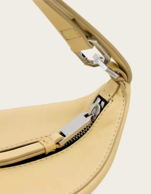AllSaints – Luna – Kleine Tasche in Sanftgelb, 3 von 6