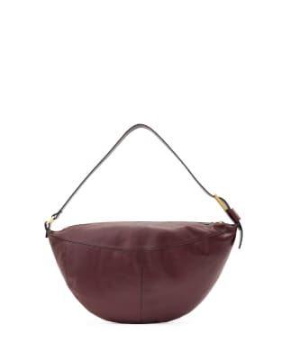 AllSaints - Luna - Schultertasche in Dunkelrot