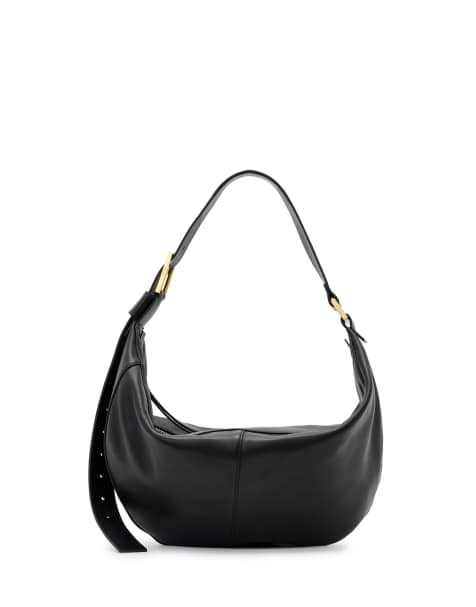 AllSaints – Luna – Schultertasche in Schwarz - view 1